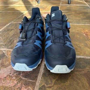 Salomon Black and Blue Trail Running Shoes